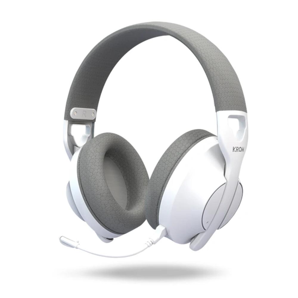 Auriculares Krom Phase Diadema Bluetooth Inalámbrico 2,4 GHz USB-C Blanco