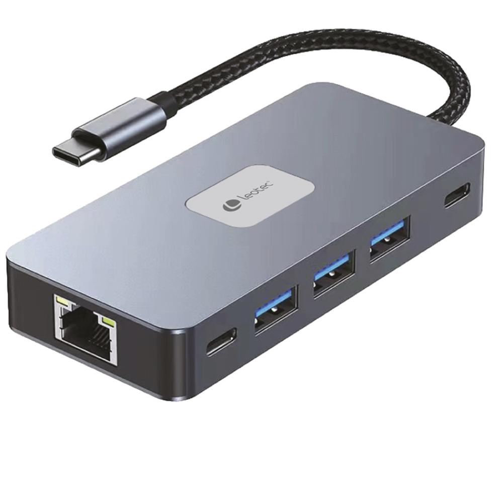 Docking station Leotec 10 en 1 Plus USB-C 2 HDMI 4K Ethernet