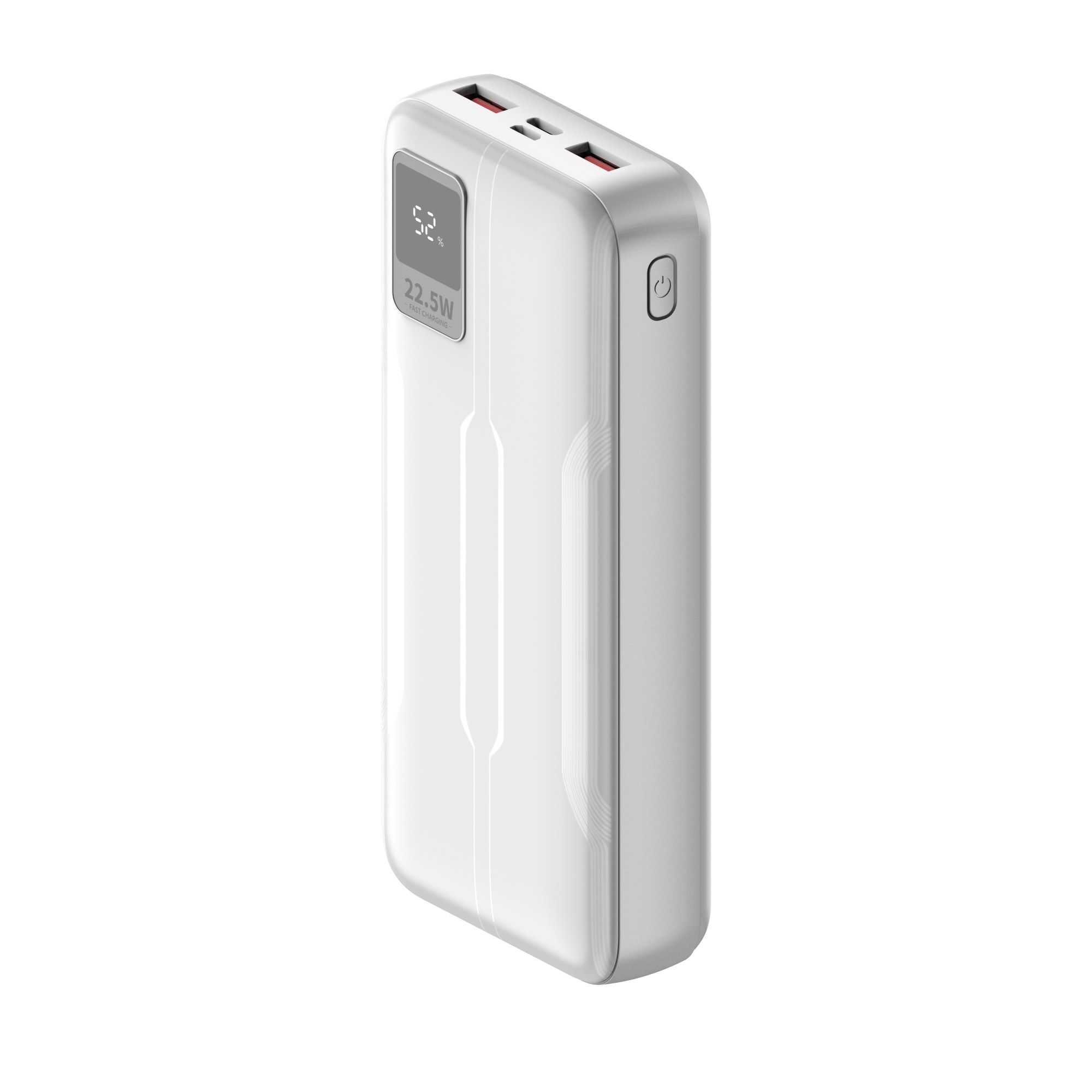 Batería externa Leotec LEPOW20W22W USB-C USB-A Blanco 18W