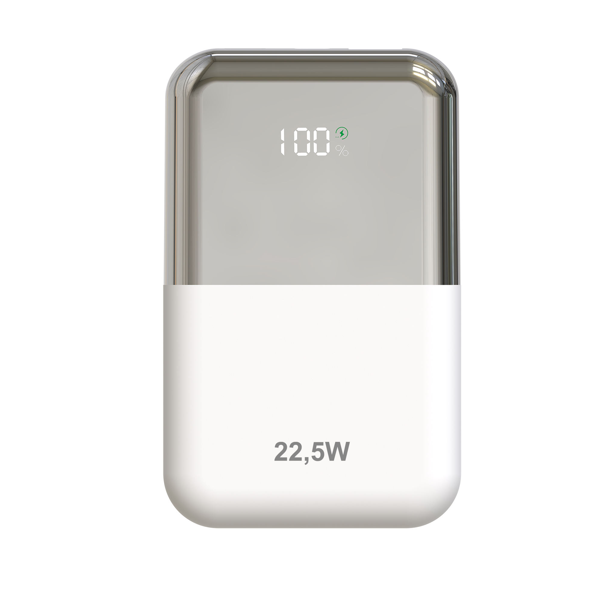 Batería externa Leotec Power Bank 10000mAh 22.5W USB-C USB-A Inalámbrico Blanco 20W