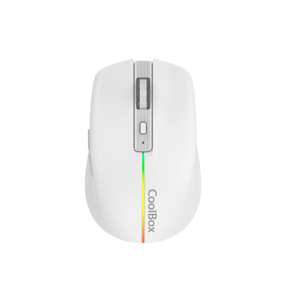 Ratón CoolBox W01 Inalámbrico Blanco