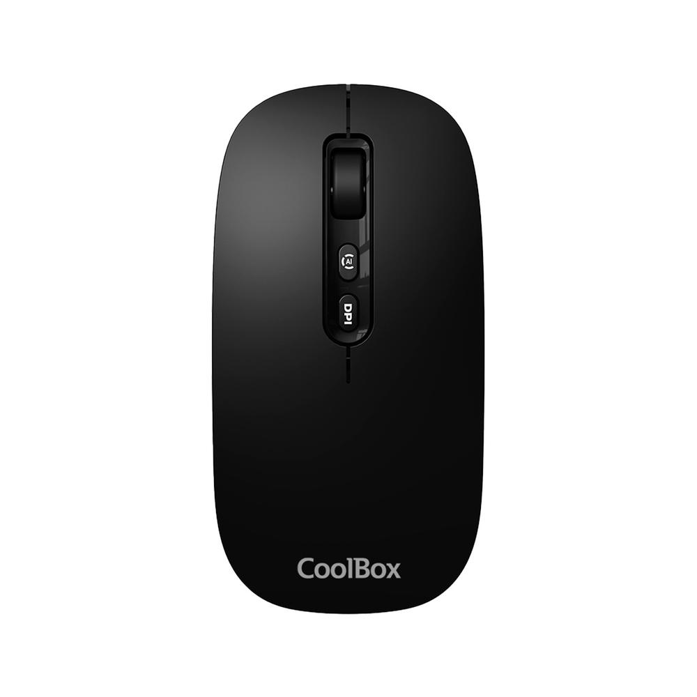 Ratón CoolBox W02-IA Inalámbrico Bluetooth Negro