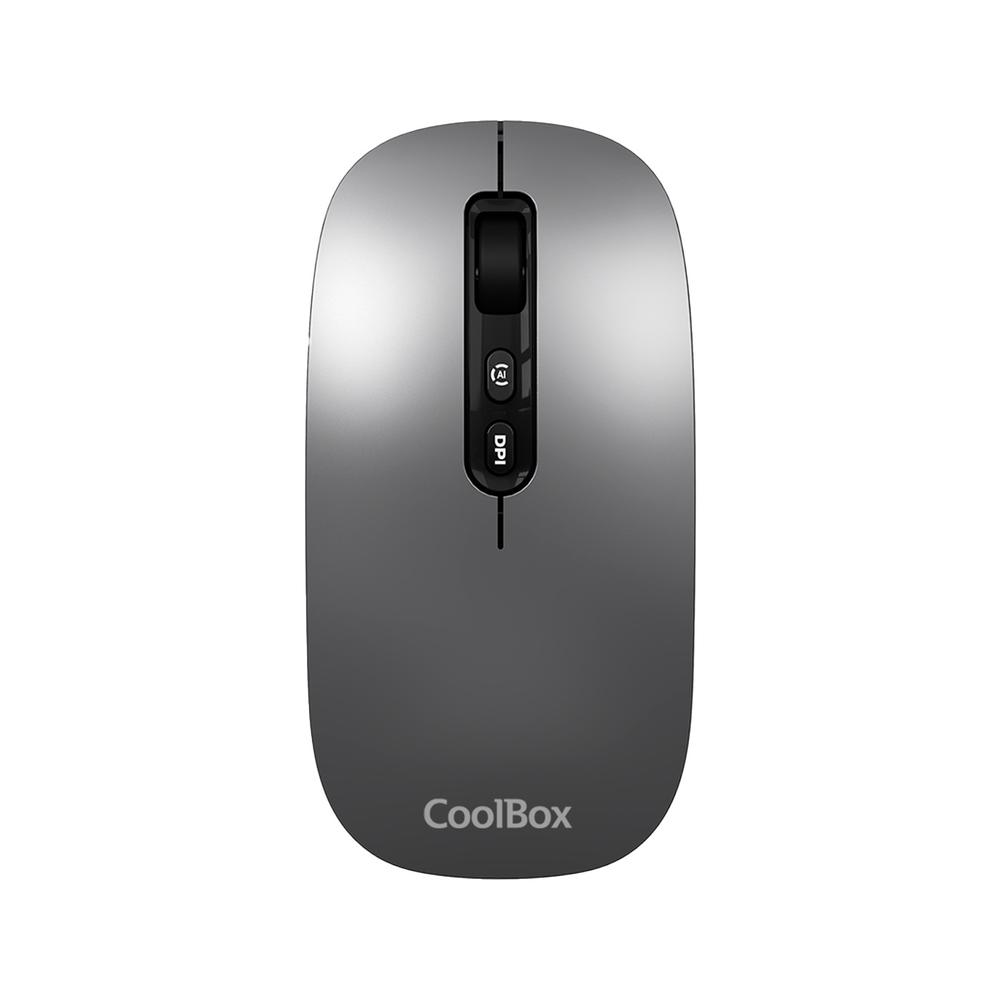 Ratón CoolBox W02-IA Inalámbrico Bluetooth Gris