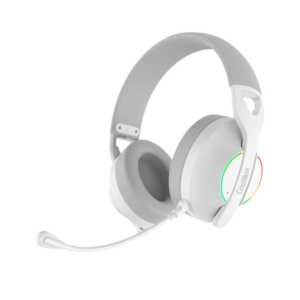 Auriculares CoolBox WB01 Diadema Bluetooth Inalámbrico 2,4 GHz Blanco