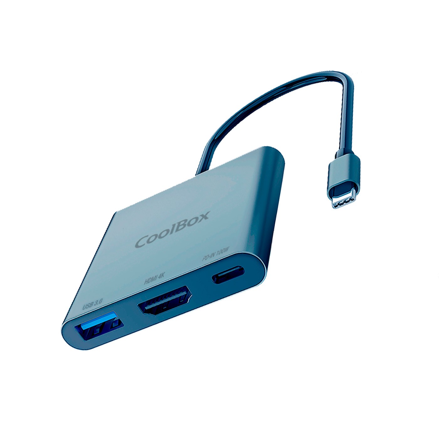 Hub USB CoolBox MINIDOCK C31 USB-C 1x HDMI 4K 1x USB-A 100W Power Delivery Gris