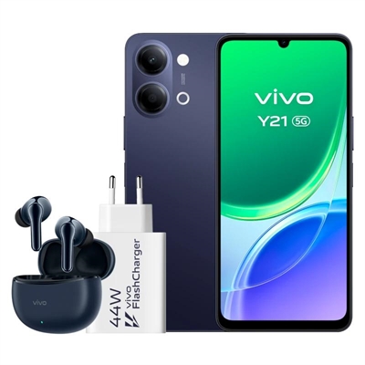Móvil Vivo Y21 5G 6.74" MediaTek Dimensity 6300 4GB 256GB Negro