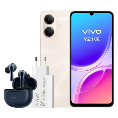 Móvil Vivo Y21 5G 6.74" MediaTek Dimensity 6300 4GB 256GB Oro