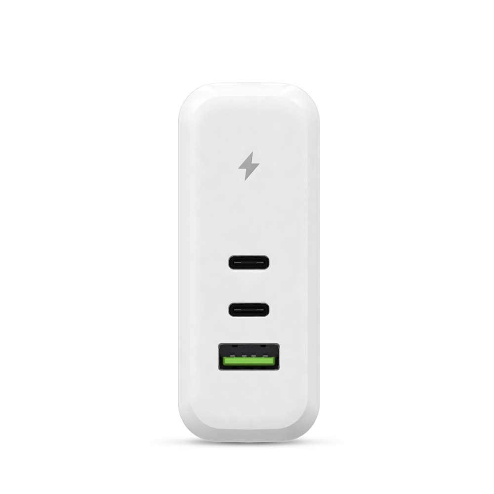 Cargador de pared Epico Cargador 100W GaN USB-C USB-A Blanco