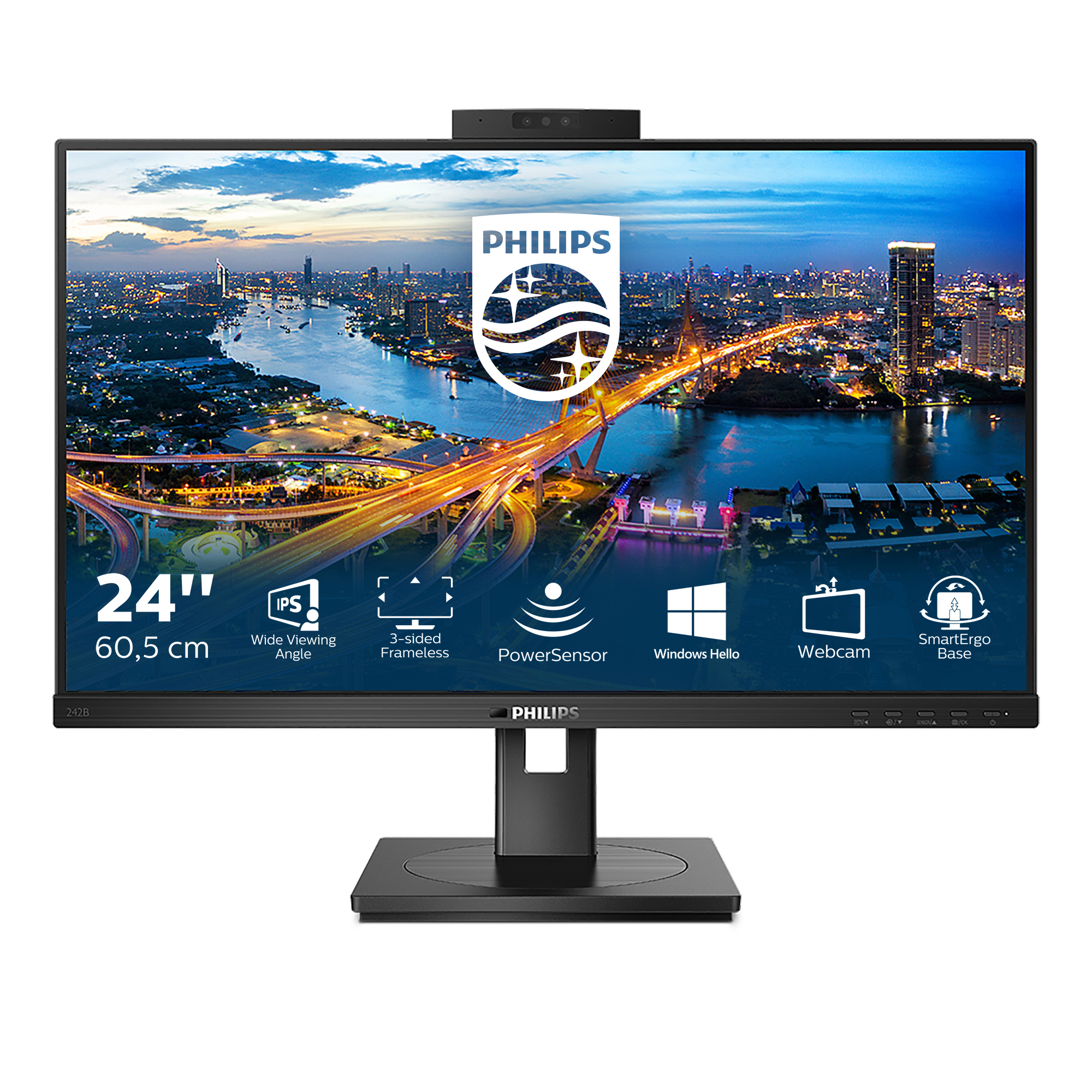 MONITOR PHILIPS 242B1H/00 WEBCAM