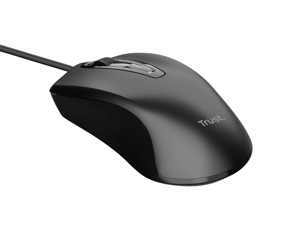 Ratón Trust Basic Con cable Negro