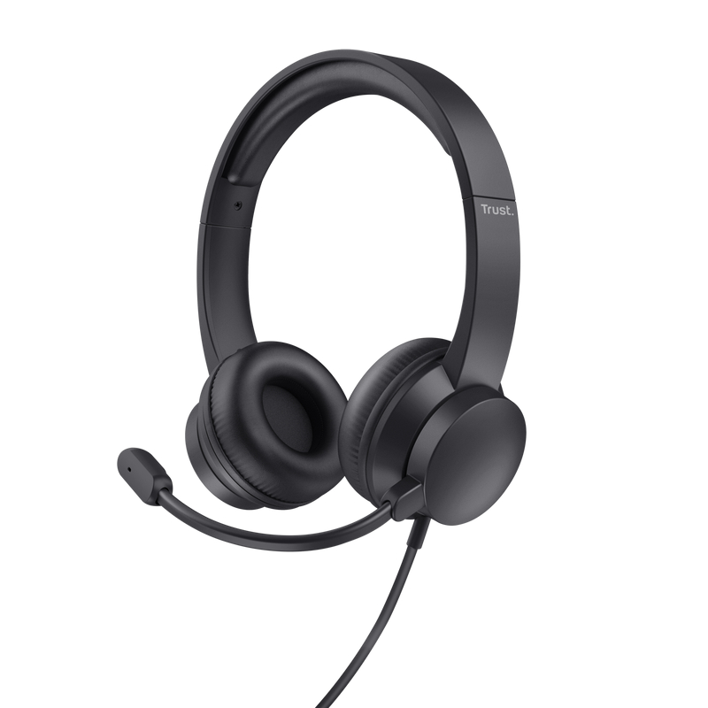 Auriculares Trust Ayda Diadema USB-A Negro