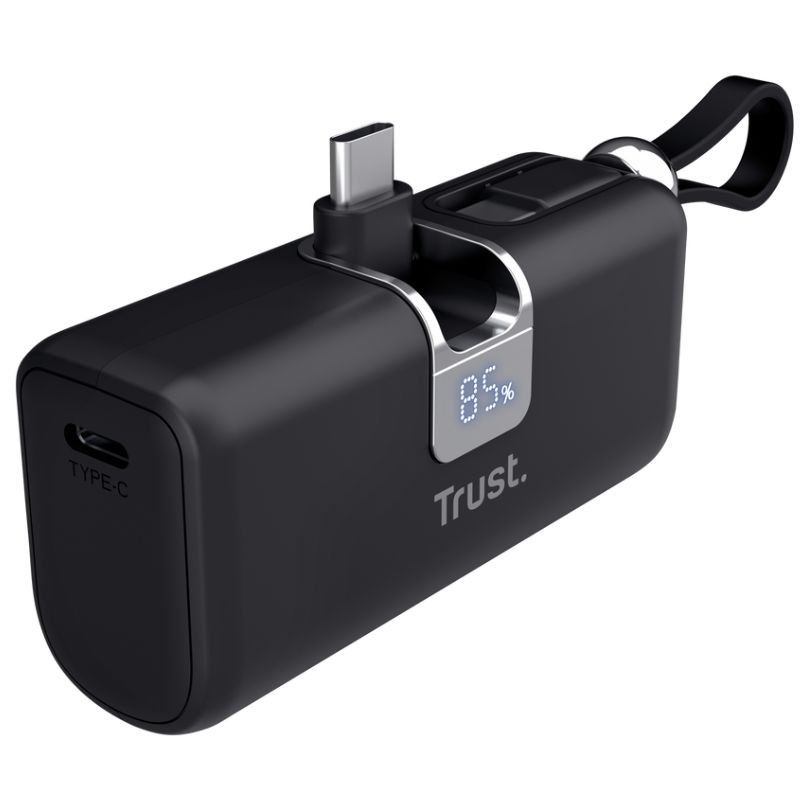 Batería externa Trust Pacto USB-C USB-A Negro 18W