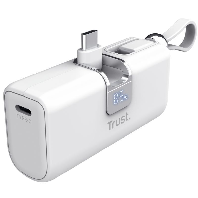 Batería externa Trust Pacto USB-C USB-A Blanco 18W