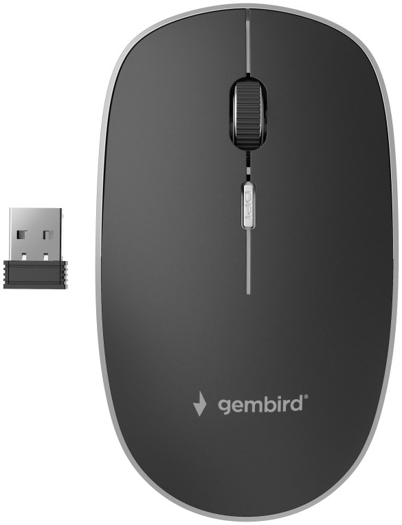 Ratón Gembird MUSW-4B-01 Inalámbrico Negro
