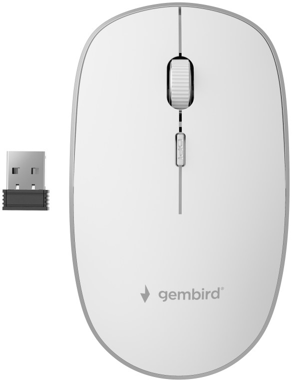 Ratón Gembird MUSW-4B-01-W Inalámbrico Blanco
