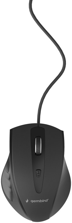 Ratón Gembird MUS-4B-02 Con cable Negro