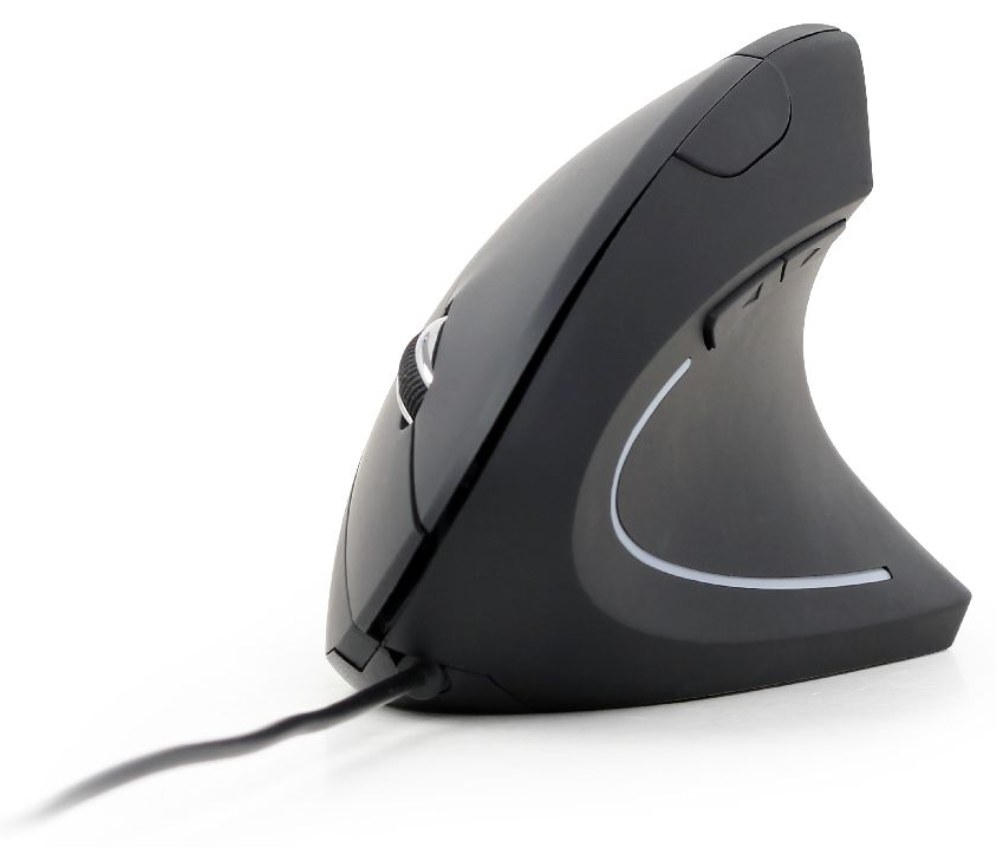 Ratón Gembird MUS-ERGO-01 Con cable Negro