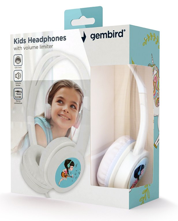 Auriculares Gembird MHP-JR-W Diadema Jack 3,5 mm Blanco