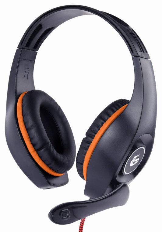 Gembird GHS-05-O auricular y casco Auriculares Alámbrico Diadema Juego Negro, Na