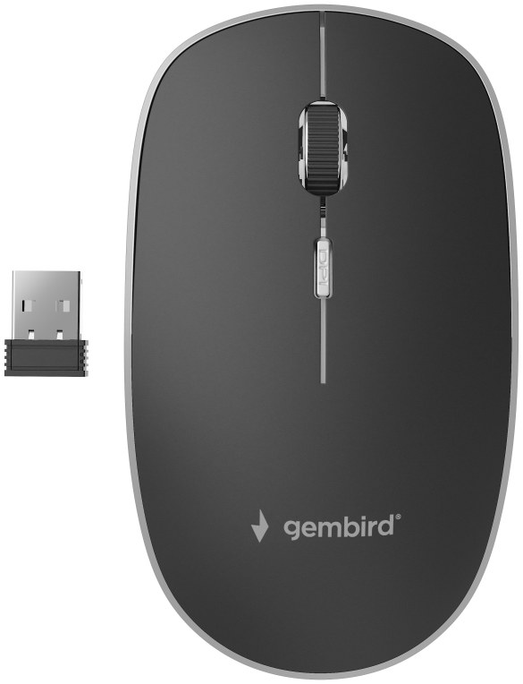 Ratón Gembird MUSW-4BS-01 Inalámbrico Negro