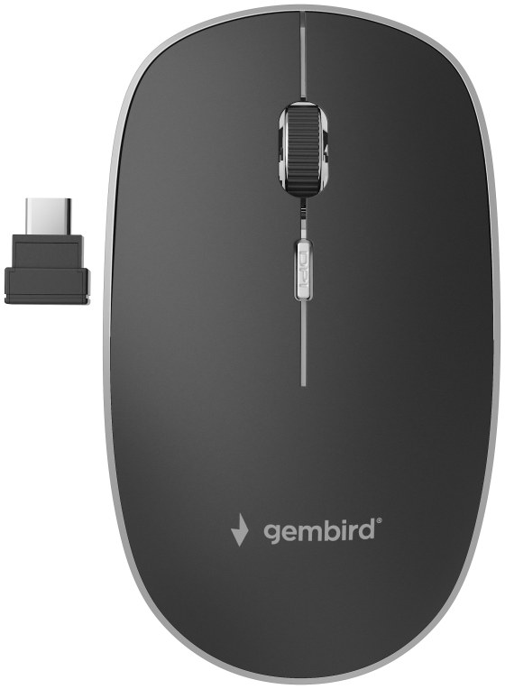 Ratón Gembird MUSW-4BSC-01 Inalámbrico Bluetooth Negro