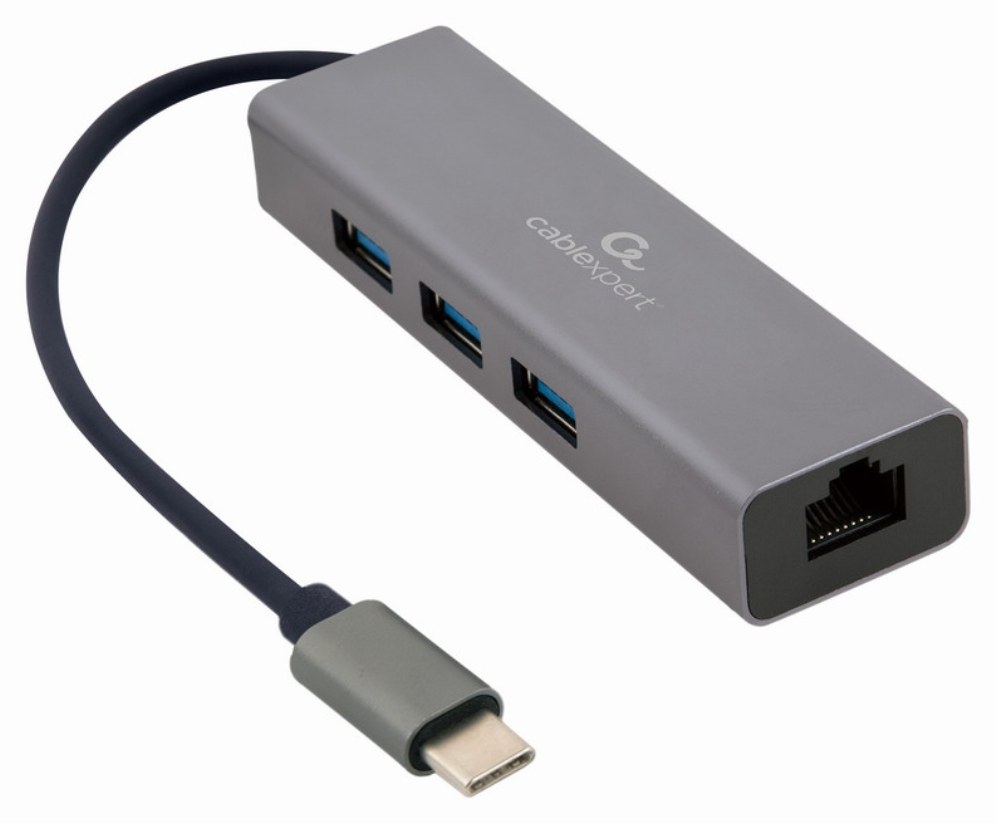 Gembird A-CMU3-LAN-01 base para portátil y replicador de puertos USB 3.2 Gen 1 (