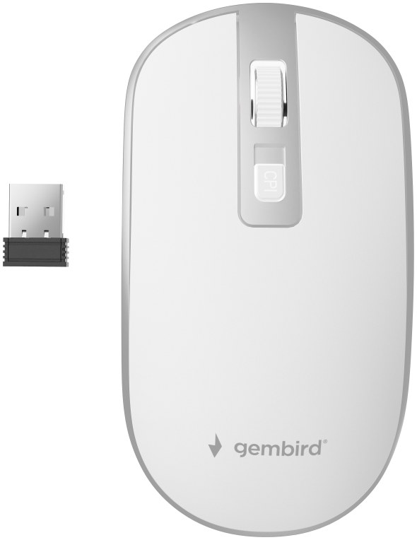 Ratón Gembird MUSW-4B-06-WS Inalámbrico Plata