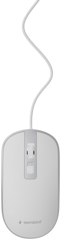 Ratón Gembird MUS-4B-06-WS Con cable Plata