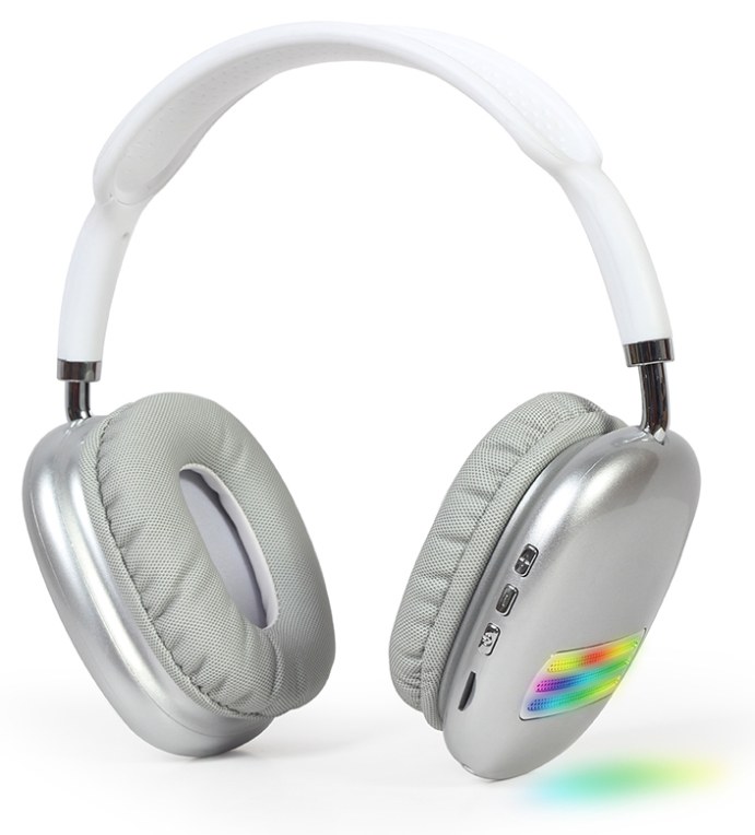 Auriculares Gembird BHP-LED-02-W Diadema Bluetooth Blanco