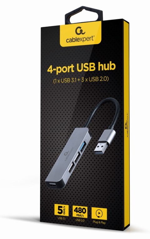 Gembird UHB-U3P1U2P3-01 base para portátil y replicador de puertos Alámbrico USB
