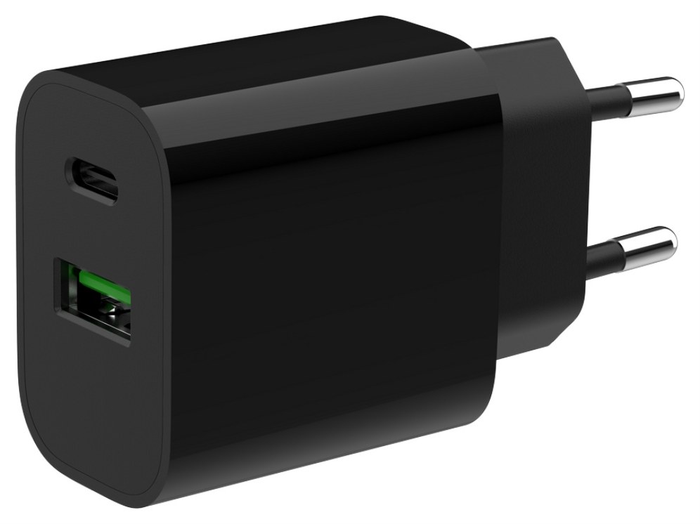 Cargador de pared Gembird TA-UC-PDQC20-01-BK USB-C Negro