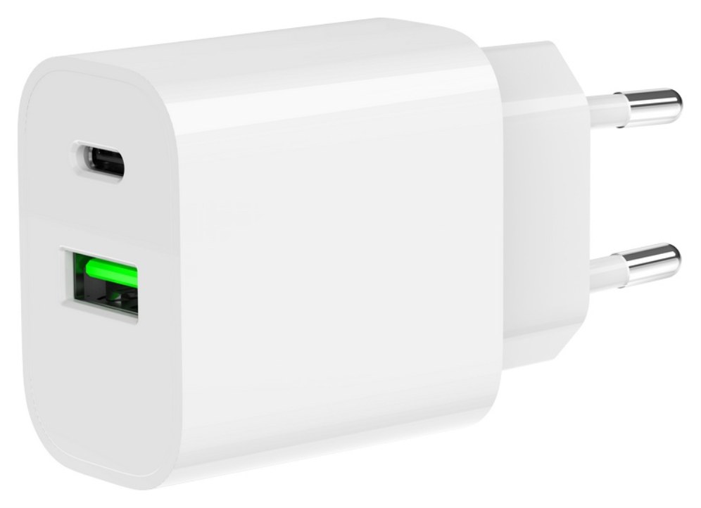 Cargador de pared Gembird TA-UC-PDQC20-01-W USB-C Blanco