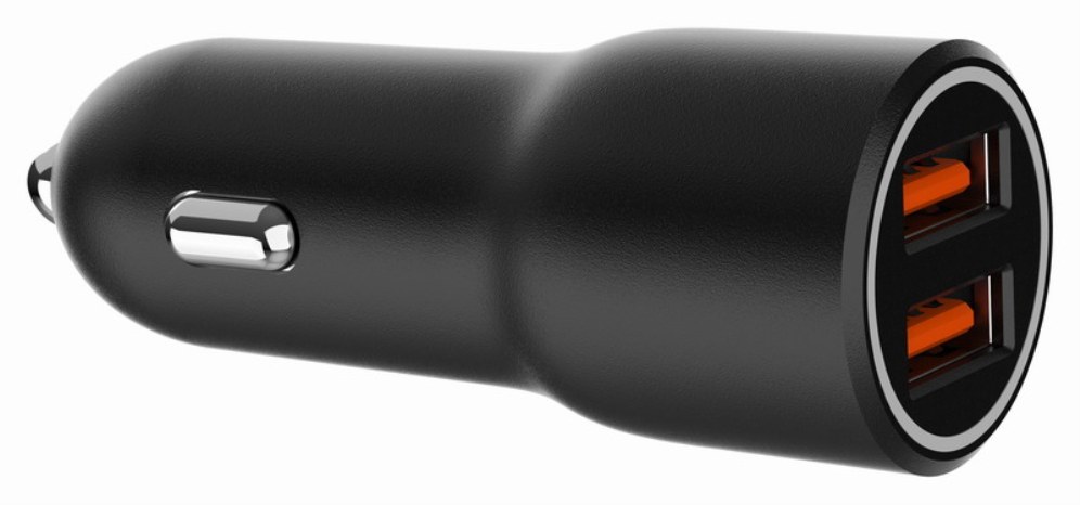 Cargador de coche Gembird TA-UC-A2QC36-CAR-01 USB-A Negro 36W