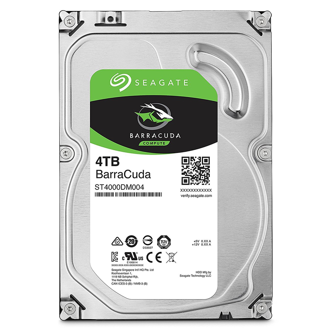 Disco duro interno Seagate BarraCuda ST4000DM004 4TB SATA 3,5"