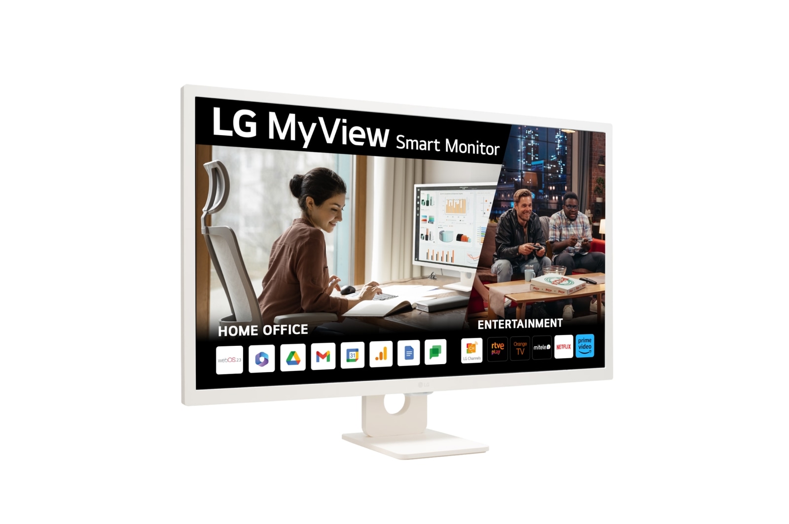 Monitor LG 32SR50F-W 31.5" Full HD IPS Curvo 1800R Blanco