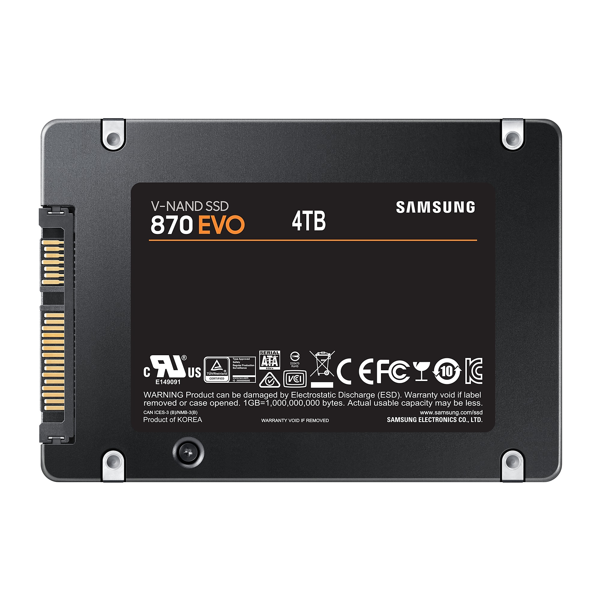 SSD interno Samsung 870 EVO 4TB SATA 2,5"