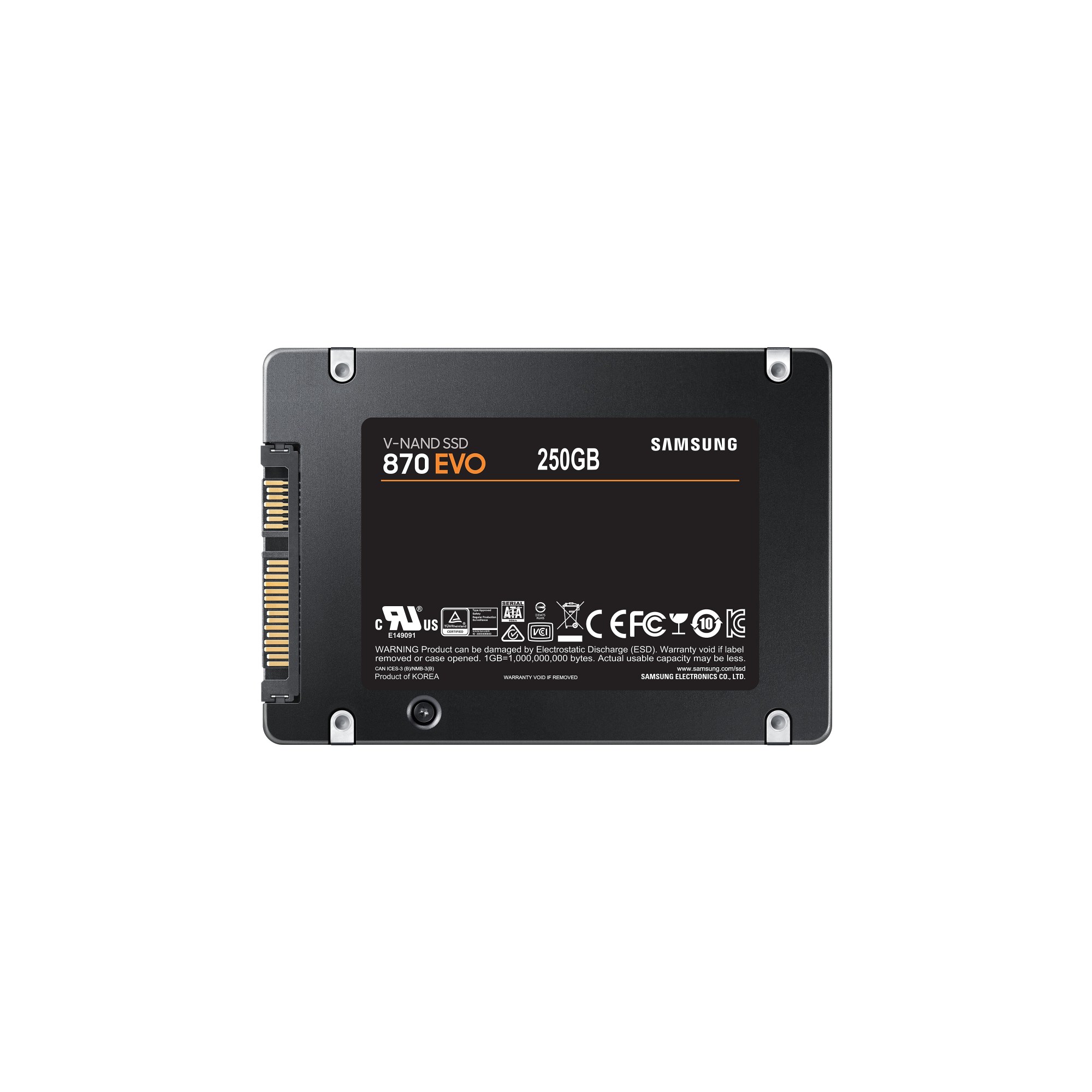 SSD interno Samsung 870 EVO 250GB SATA 2,5"