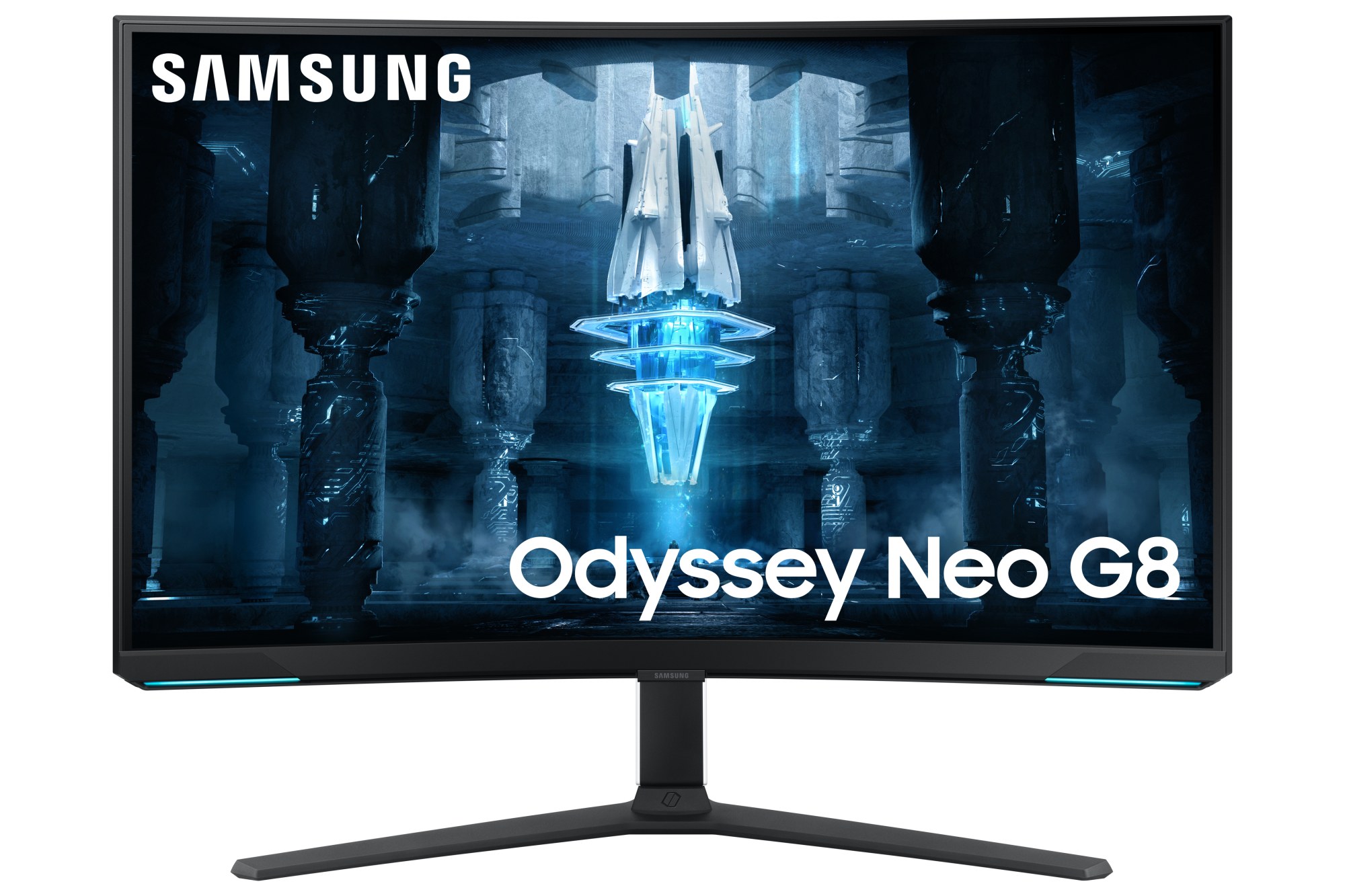 Monitor Samsung G85NB 32" 4K UHD 3840x2160 240Hz VA Curvo Mini LED Blanco
