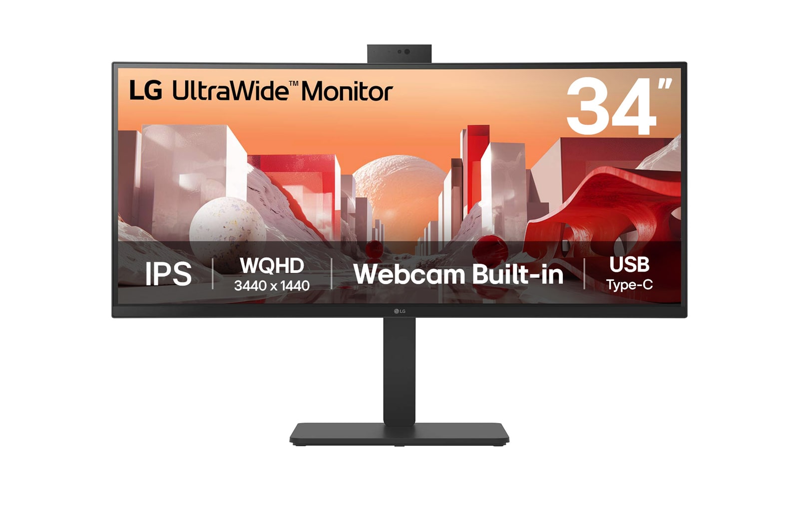 Monitor LG 34BA85QE-B 34" UWQHD 3440x1440 60Hz IPS Curvo Negro