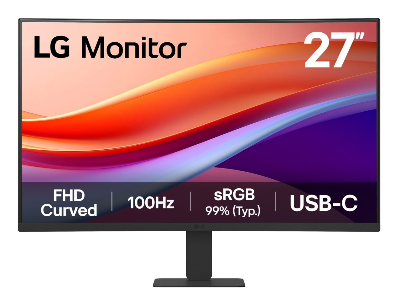 Monitor LG 27U421A-B 27" Full HD 1920x1080 VA 100Hz Curvo