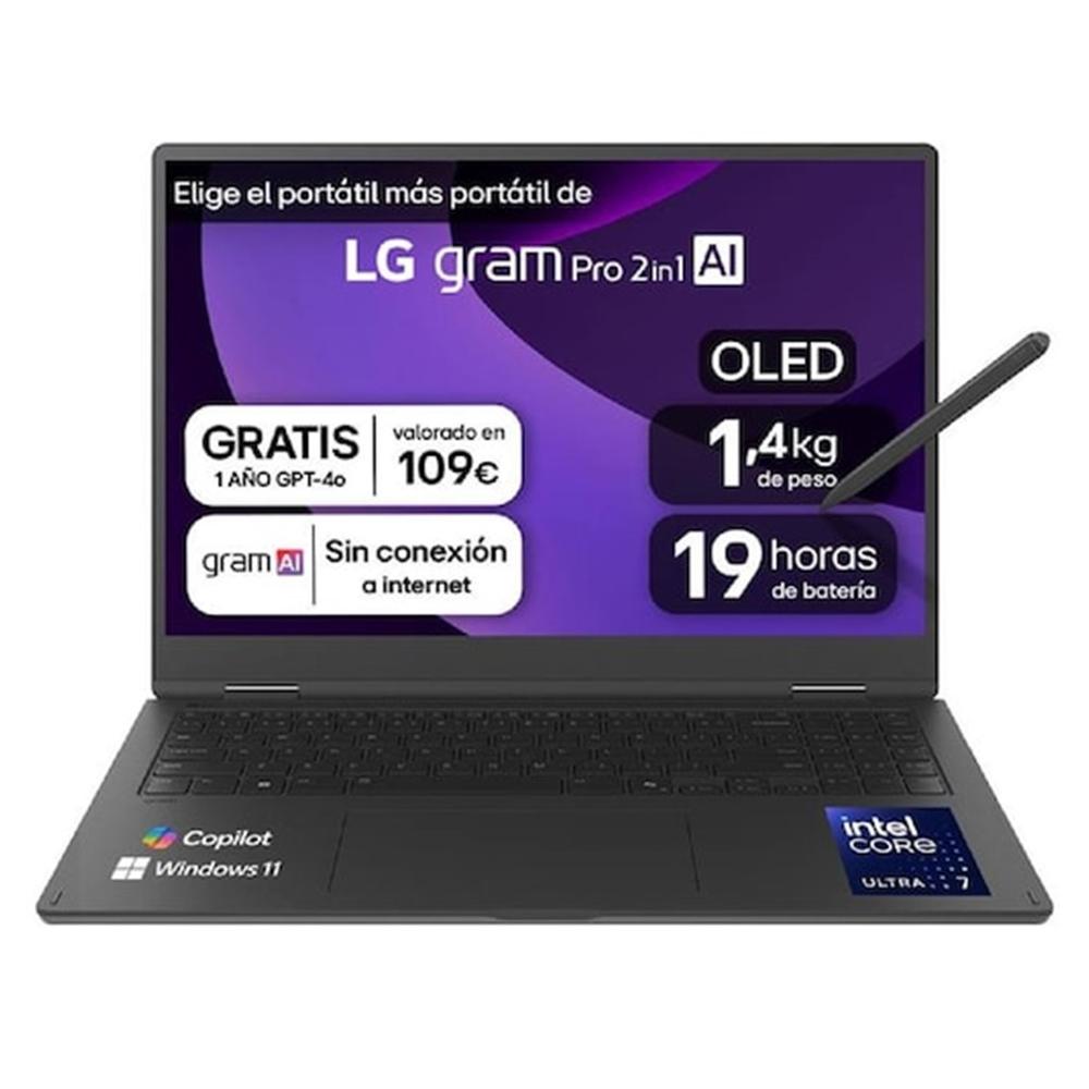 Portátil LG gram Pro 16T90TP-K 16" Intel Core Ultra 7 255H 32GB