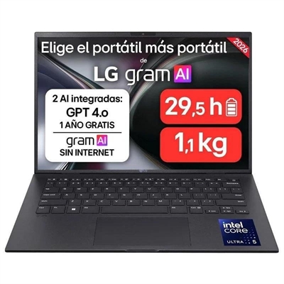 Portátil LG 14ZB90S-G 14" Core Ultra 5-135U 16GB Sin sistema operativo / FreeDOS