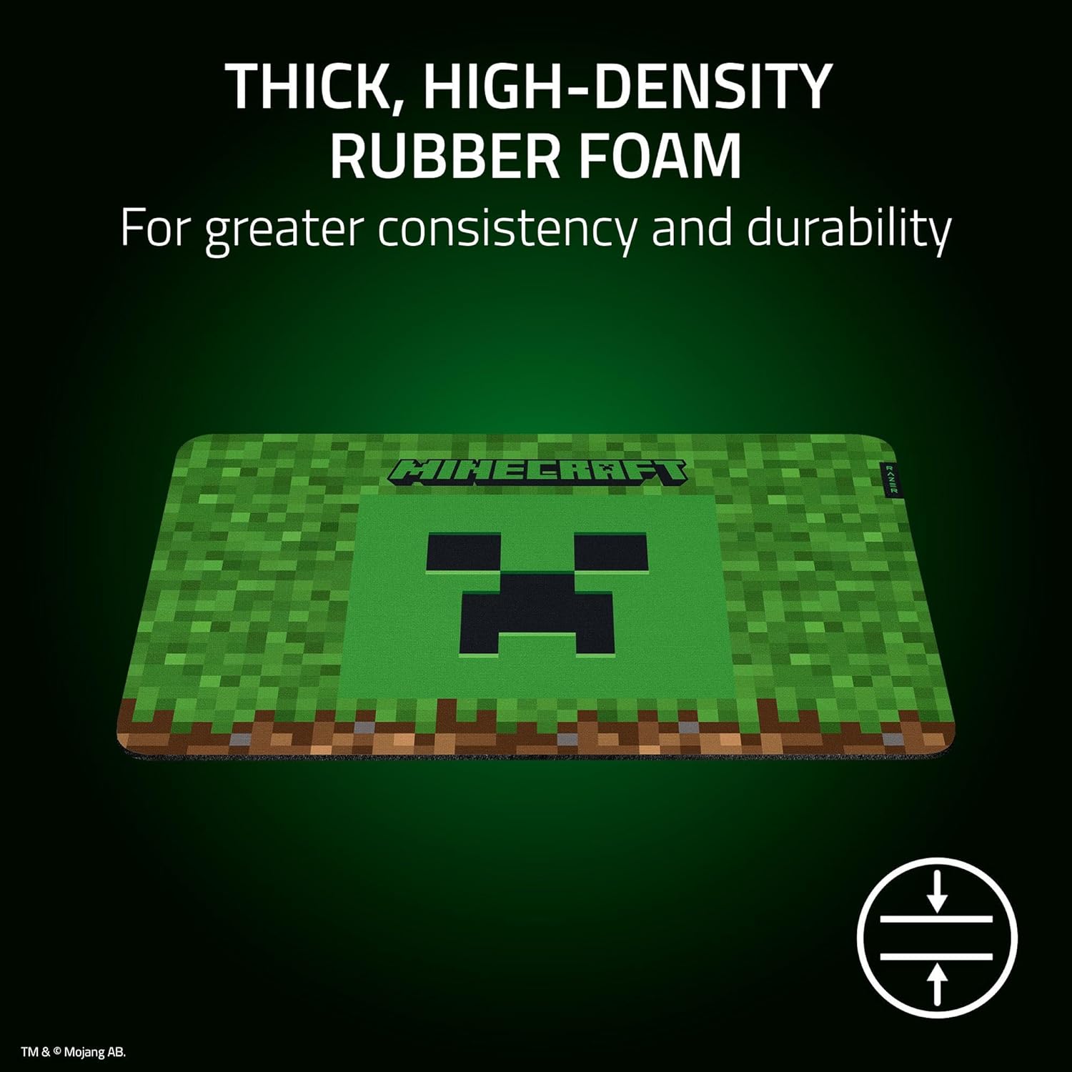 Alfombrilla Razer Gigantus V2 Minecraft Edition M Verde