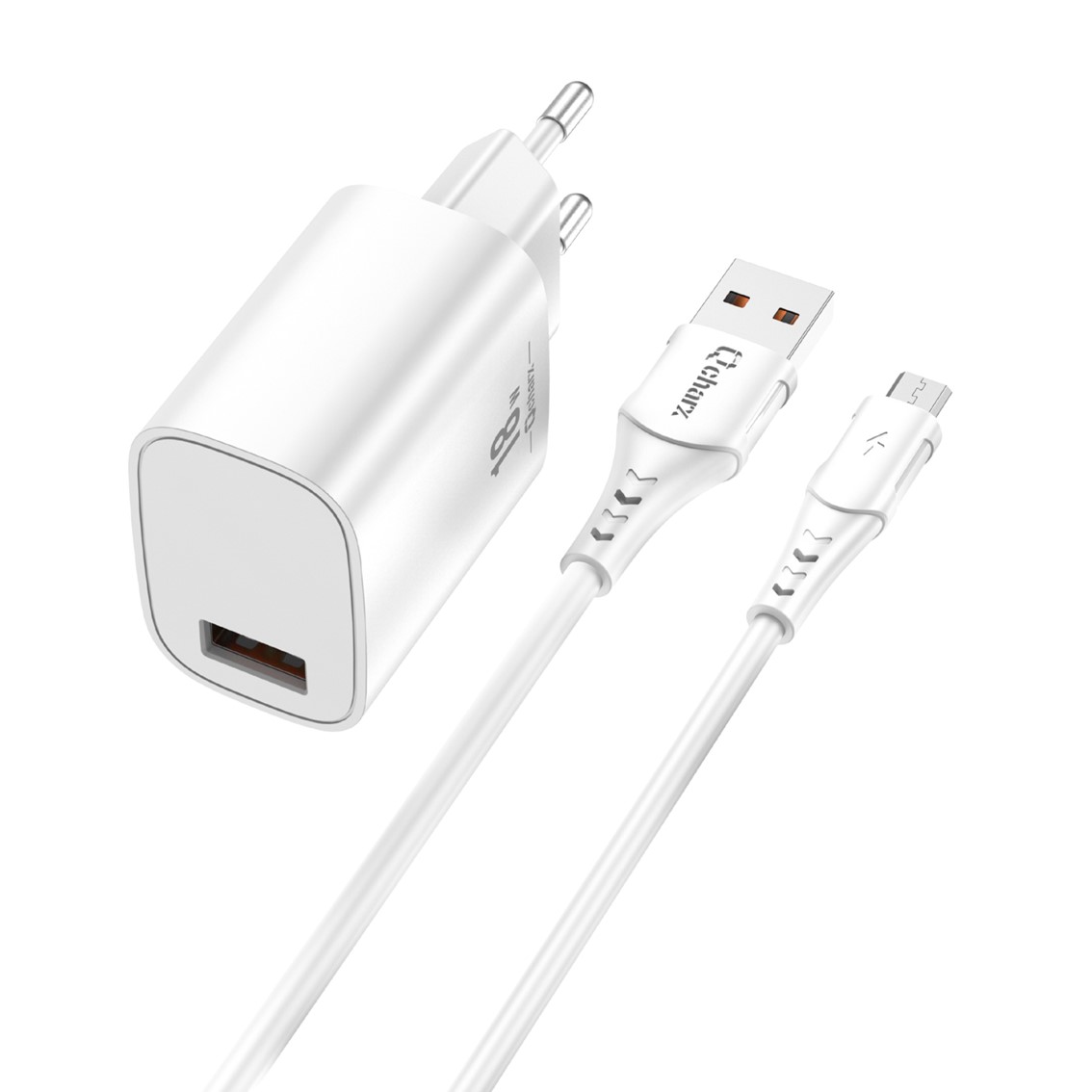 Cargador de pared Qcharx international Artemisia USB-A Blanco 18W (cable)