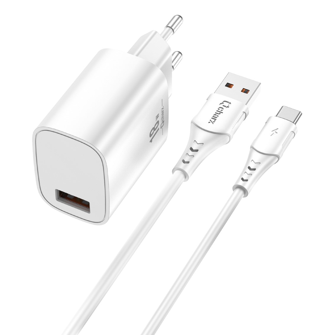 Cargador de pared Qcharx international Artemisia USB-C Blanco 18W
