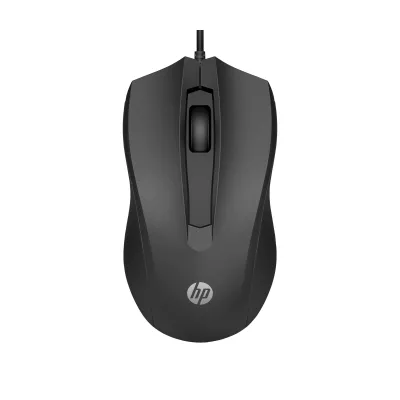 Ratón HP 100 Con cable Negro
