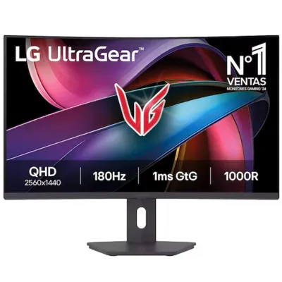 Monitor LG UltraGear 32G600A-B 32" QHD 2560x1440 180Hz Curvo VA Negro