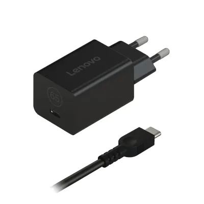 Cargador para portátil Lenovo Cargador GaN Nano 65W USB-C Negro