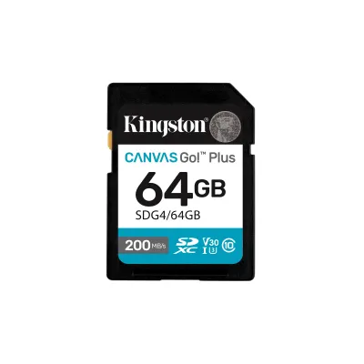 Tarjeta de memoria Kingston Canvas Go! Plus 64GB SD