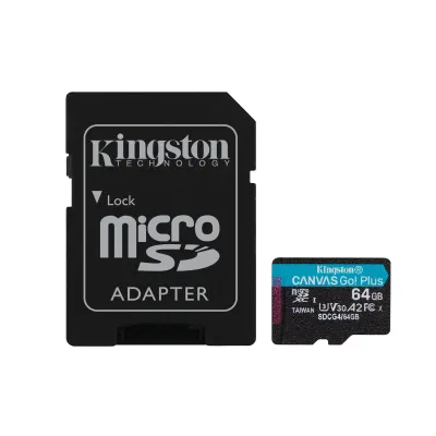 Tarjeta de memoria Kingston Canvas Go! Plus 64GB microSD